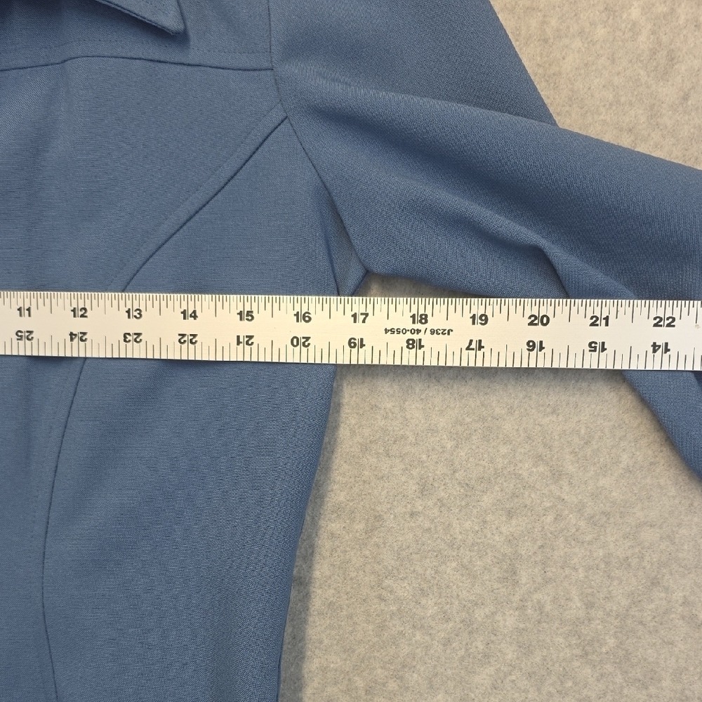 Rampage R-Wear Blue Zip Front Jacket Blazer Size Small - Picture 4 of 8